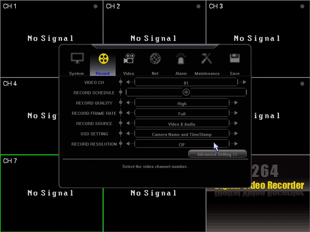 Zmodo Knowledge Base Programar modos de grabación con el DVR ZMDDD